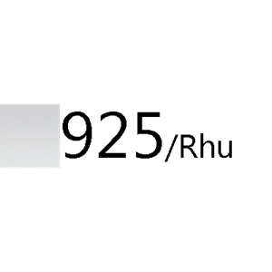 Sterlingsølv rhutenium